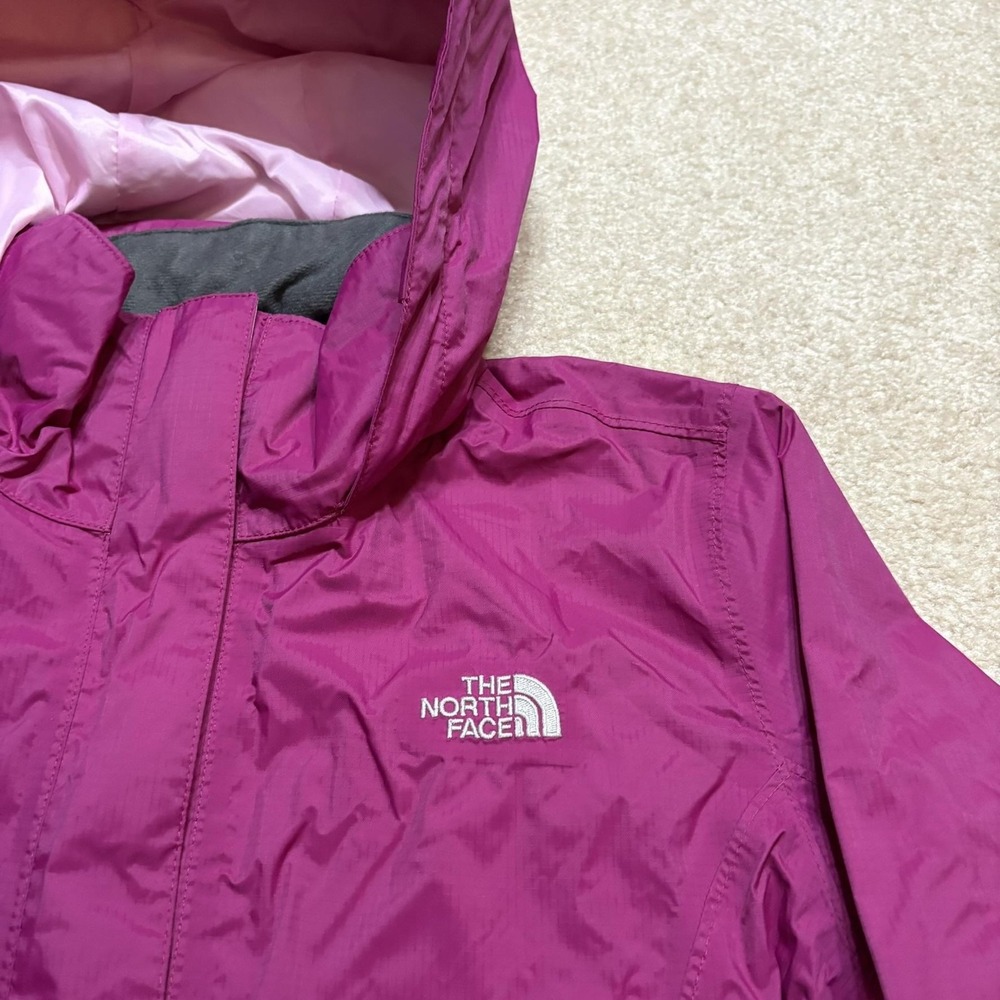 The North Face Jacket Womens Large Purple HyVent Hooded Waterproof Rain Shell - Picture 5 of 16